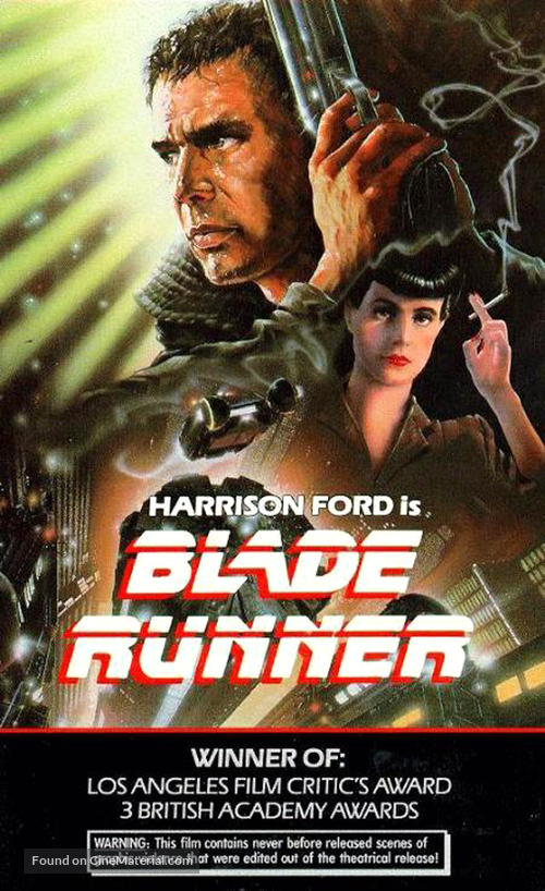 Blade Runner - British VHS movie cover