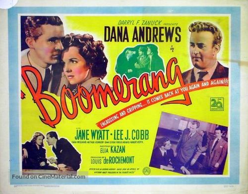 Boomerang! - British Movie Poster