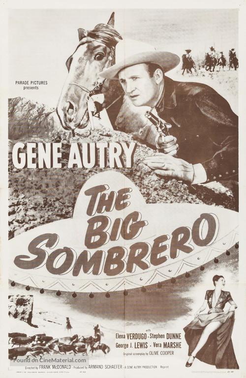 The Big Sombrero - Re-release movie poster