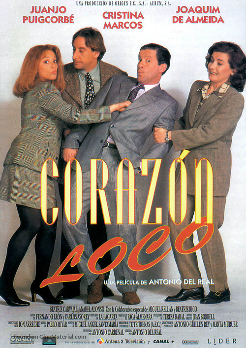 Coraz&oacute;n loco - Spanish Movie Poster