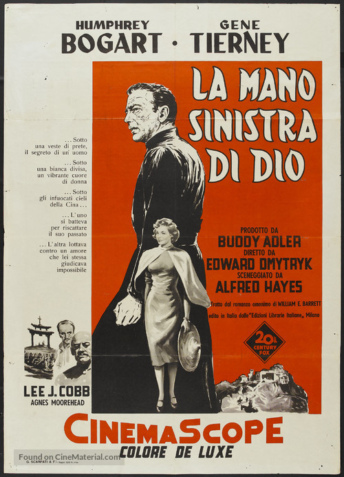 The Left Hand of God - Italian Movie Poster