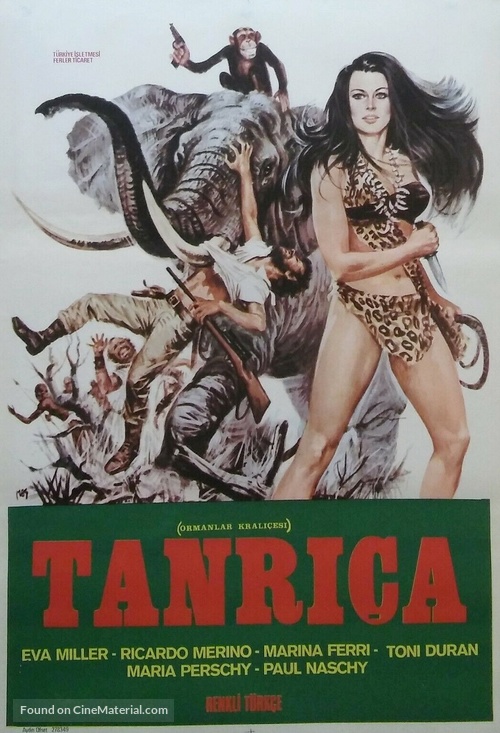 La diosa salvaje - Turkish Movie Poster