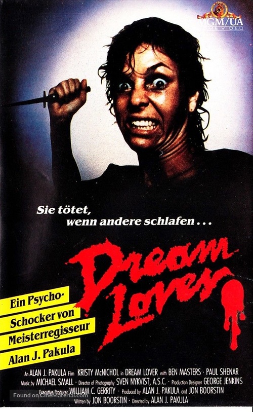Dream Lover - German VHS movie cover