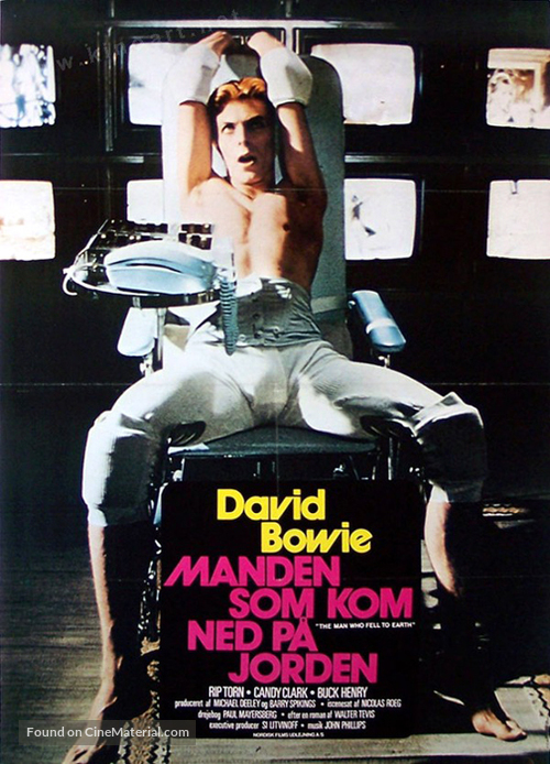 The Man Who Fell to Earth - Danish Movie Poster