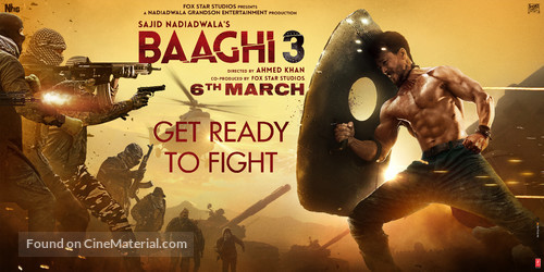 Baaghi 3 - Indian Movie Poster