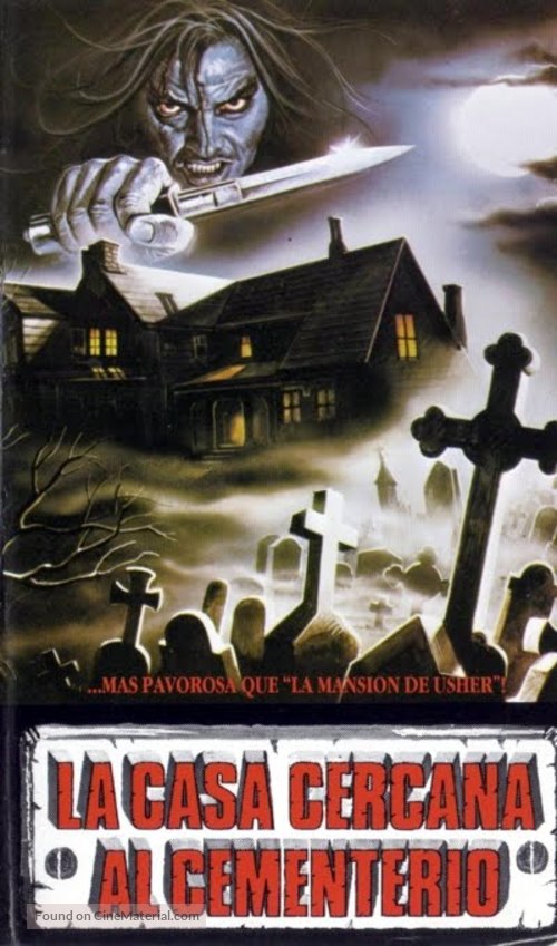 Quella villa accanto al cimitero - Argentinian VHS movie cover