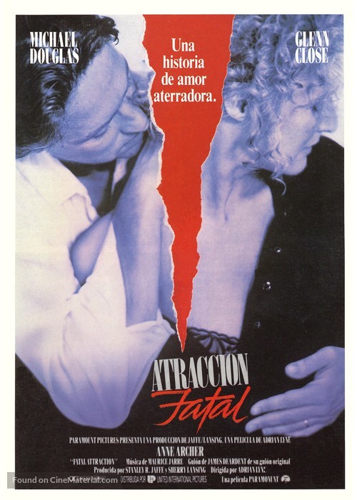 Fatal Attraction - Spanish Movie Poster