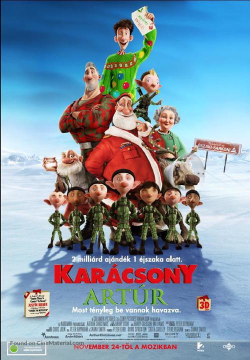 Arthur Christmas - Hungarian Movie Poster