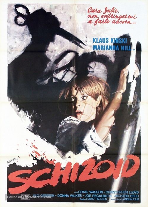 Schizoid - Italian Movie Poster