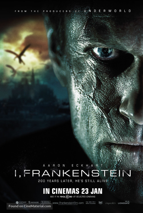 I, Frankenstein - Singaporean Movie Poster