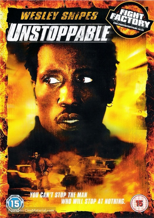 Unstoppable - British DVD movie cover