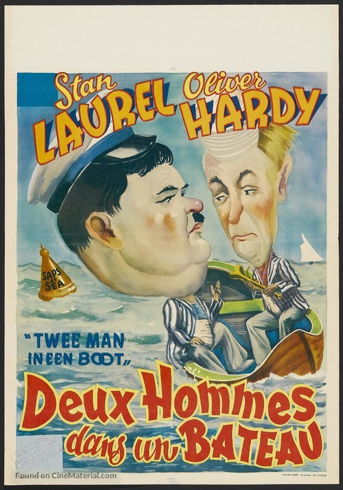 Saps at Sea - Belgian Movie Poster