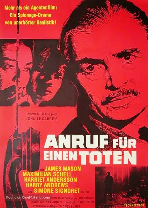 The Deadly Affair - German Movie Poster