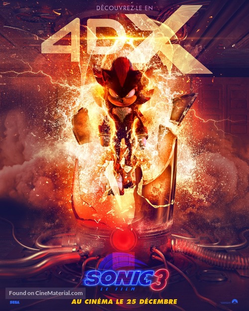 Sonic the Hedgehog 3 - French Movie Poster