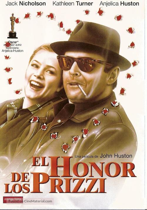 Prizzi&#039;s Honor - Spanish DVD movie cover