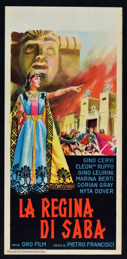La regina di Saba - Italian Movie Poster