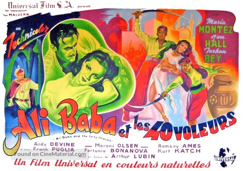 Ali Baba and the Forty Thieves - French Movie Poster