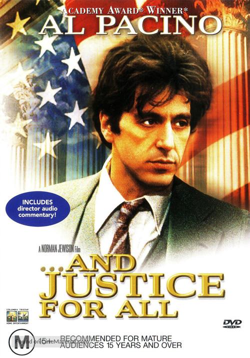 ...And Justice for All - Australian DVD movie cover