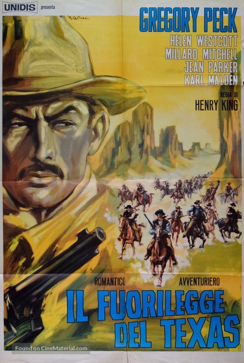 The Gunfighter - Italian Movie Poster