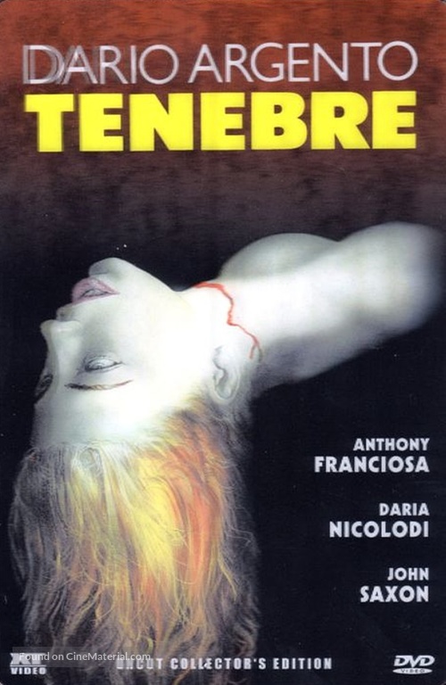 Tenebre - Austrian DVD movie cover