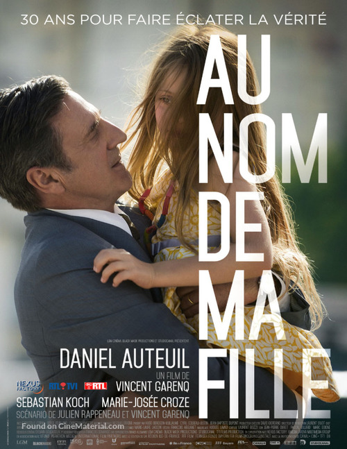 Au nom de ma fille - Belgian Movie Poster