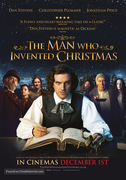 The Man Who Invented Christmas - British Movie Poster