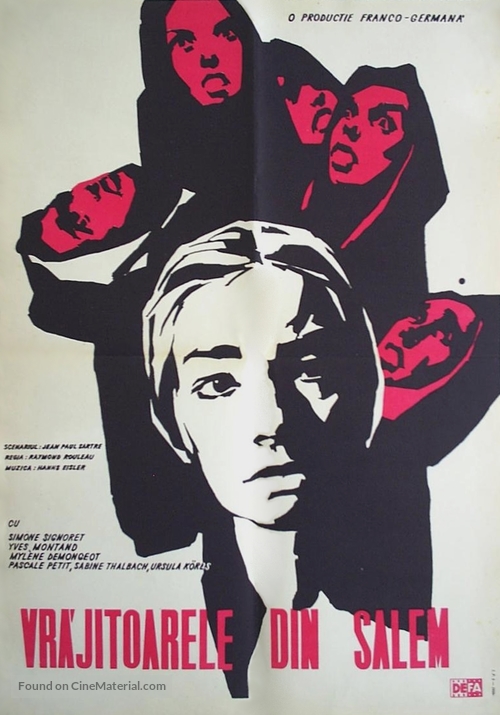Les sorci&egrave;res de Salem - Romanian Movie Poster