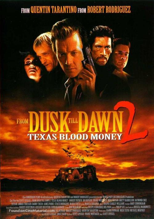 From Dusk Till Dawn 2: Texas Blood Money - German Movie Poster