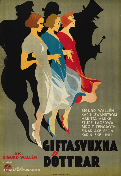 Giftasvuxna d&ouml;ttrar - Swedish Movie Poster