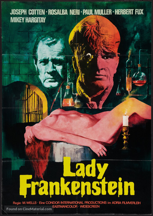 La figlia di Frankenstein - German Movie Poster