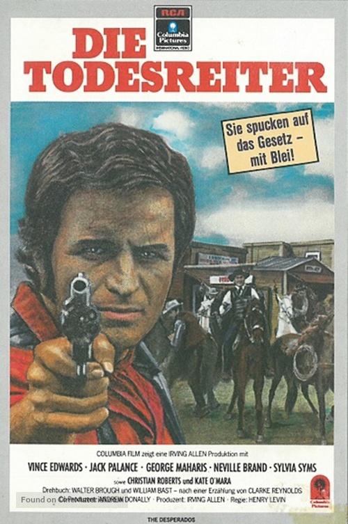 The Desperados - German VHS movie cover