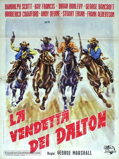 When the Daltons Rode - Italian Movie Poster