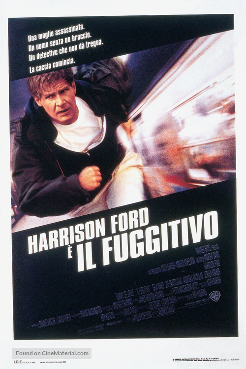 The Fugitive - Italian Movie Poster