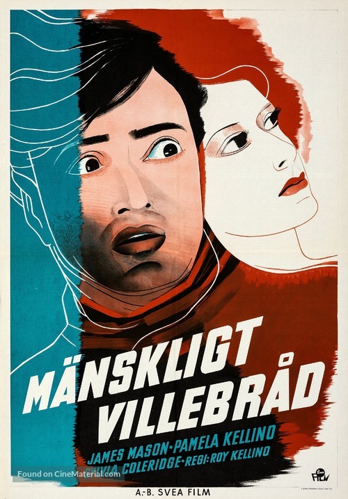 I Met a Murderer - Swedish Movie Poster