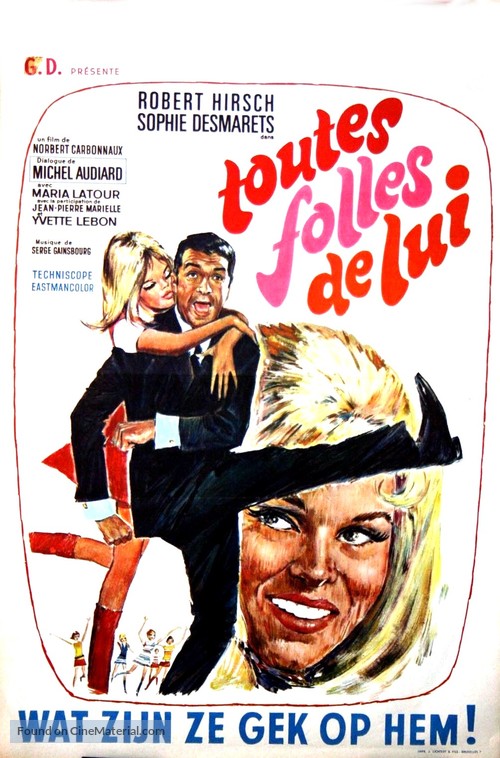 Toutes folles de lui - Belgian Movie Poster