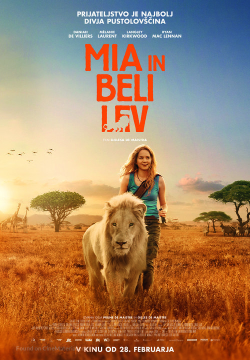 Mia et le lion blanc - Slovenian Movie Poster
