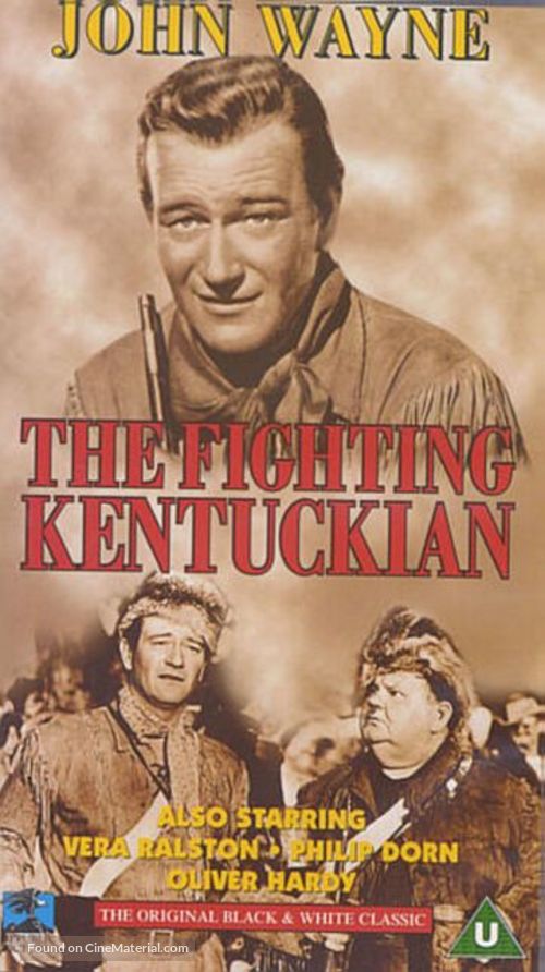 The Fighting Kentuckian - British VHS movie cover