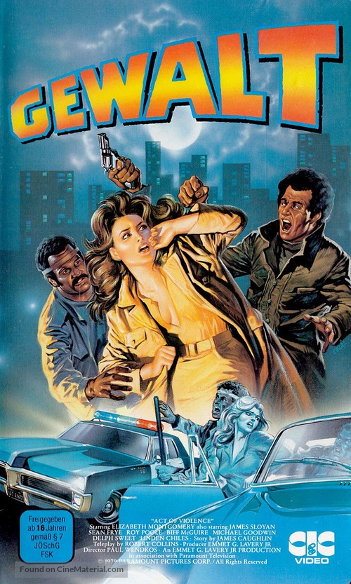 Act of Violence - German VHS movie cover