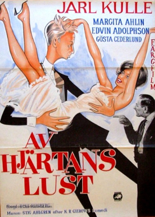 Av hj&auml;rtans lust - Swedish Movie Poster