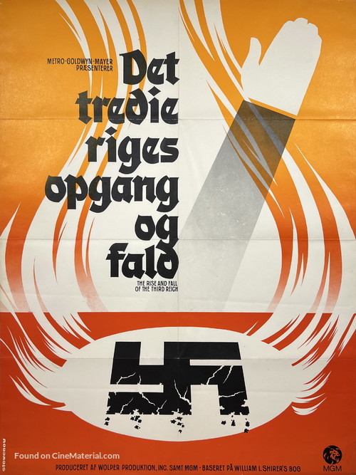The Rise and Fall of the Third Reich - Danish Movie Poster