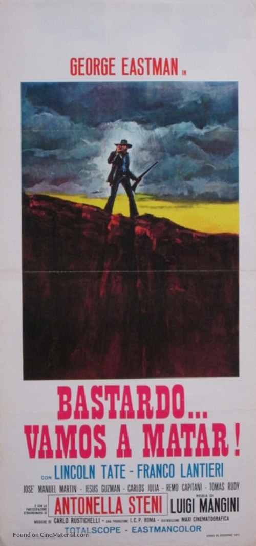Bastardo, vamos a matar - Italian Movie Poster