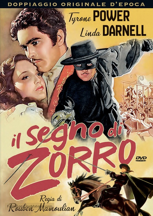 The Mark of Zorro - Italian DVD movie cover