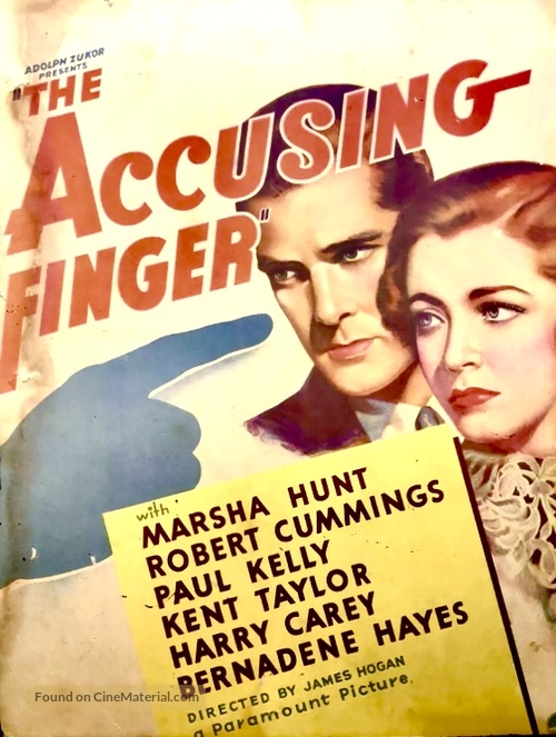 The Accusing Finger - Movie Poster