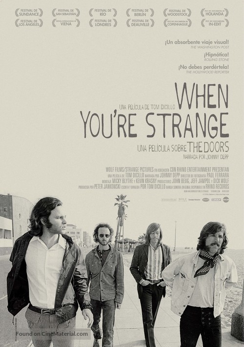 When You&#039;re Strange - Spanish Movie Poster