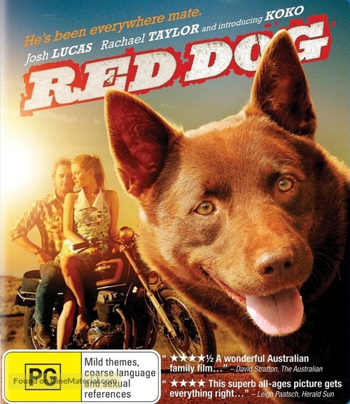 Red Dog - Australian Blu-Ray movie cover