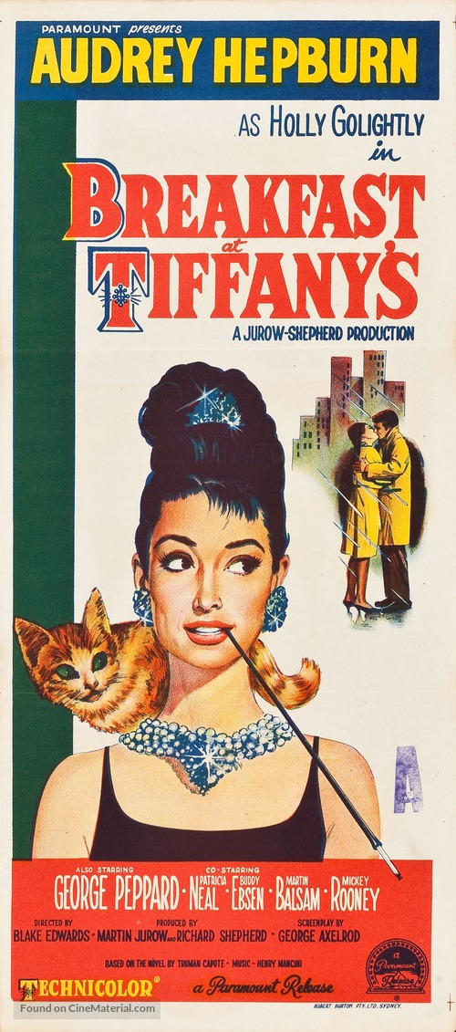 Breakfast at Tiffany&#039;s - Australian Movie Poster