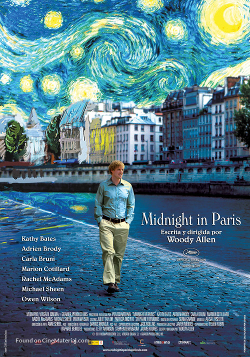 Midnight in Paris - Spanish Movie Poster