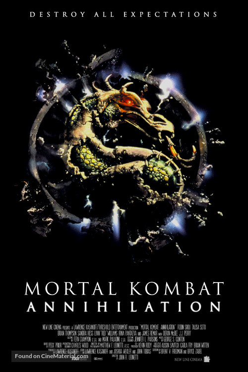 Mortal Kombat: Annihilation - Movie Poster