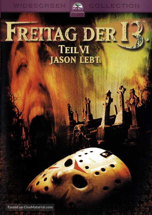 Friday the 13th Part VI: Jason Lives - German DVD movie cover