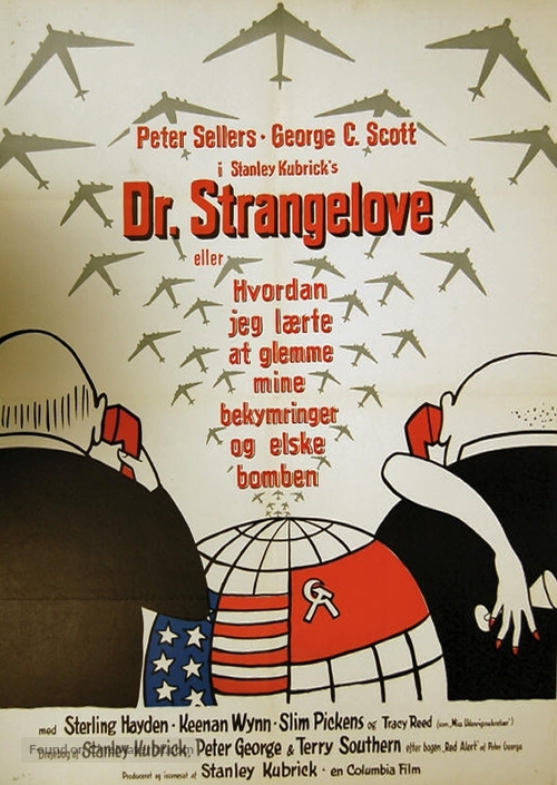 Dr. Strangelove - Danish Movie Poster
